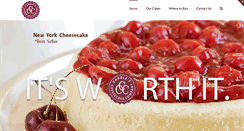 Desktop Screenshot of carolescheesecake.com